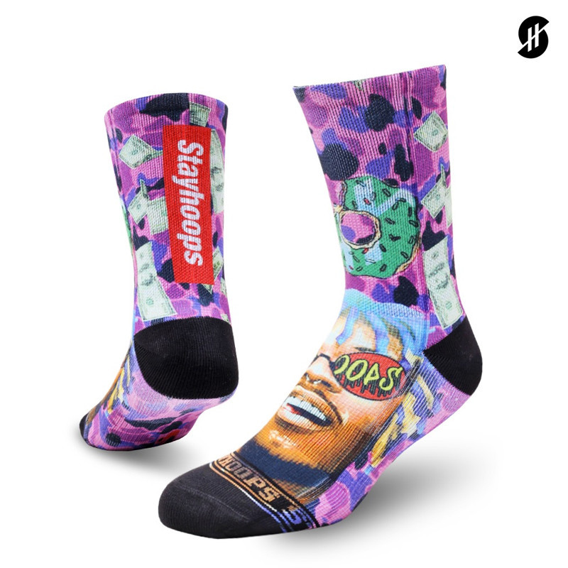 KAOS KAKI BASKET STAY HOOPS Vert Socks
